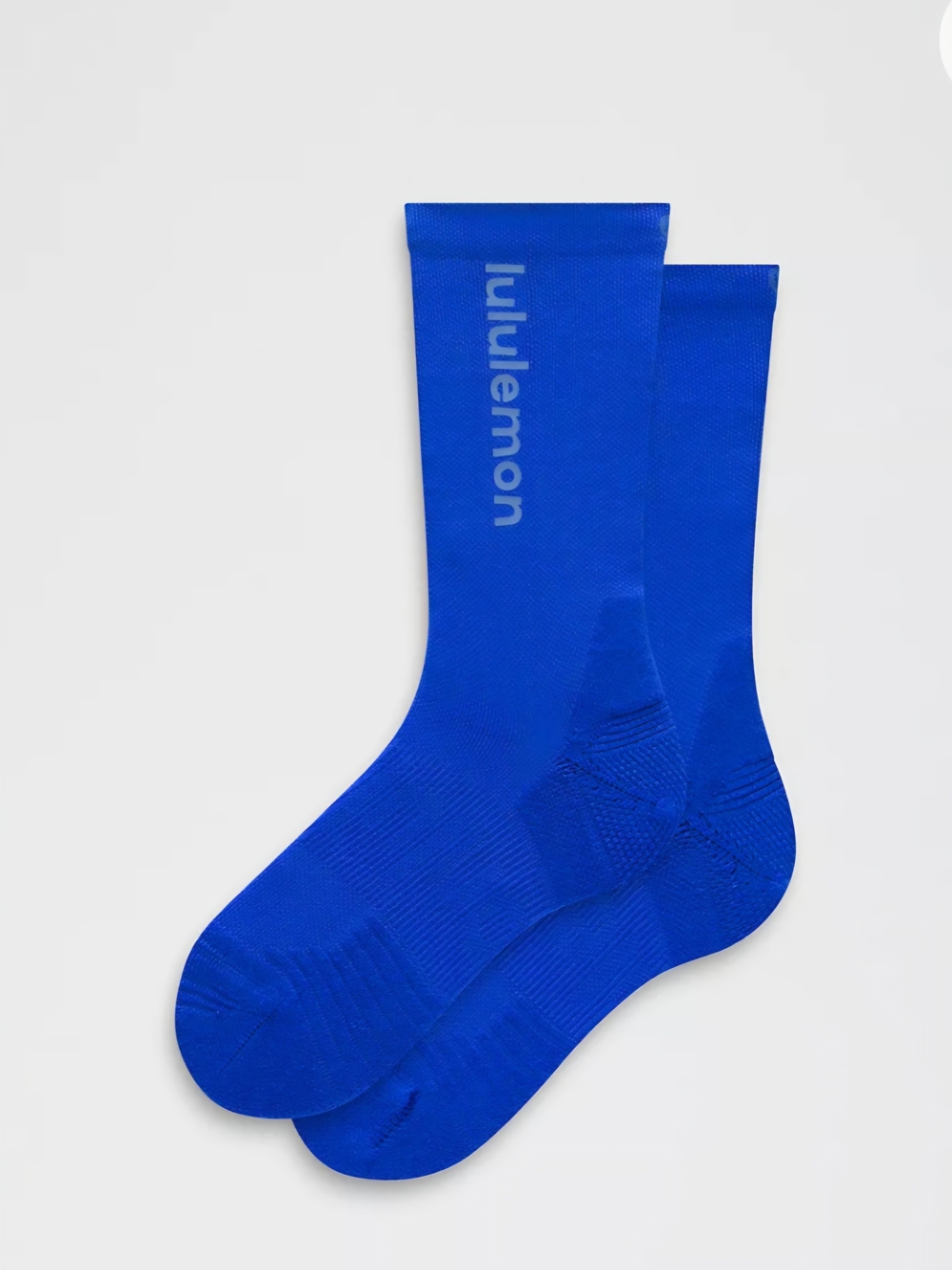 Lululemon Power Stride Cushion Crew Socks Beach Ball Blue M NWT